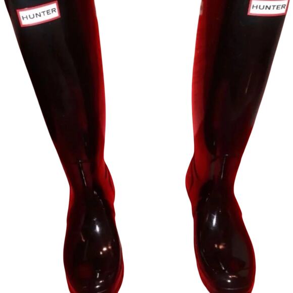 Hunter original  tall gloss Boots - Picture 1 of 2